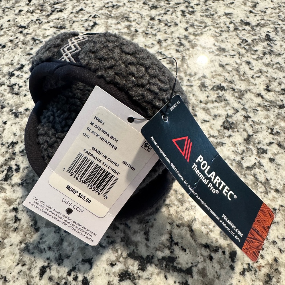 New gray ugg polar tech earmuffs - Picture 2 of 2